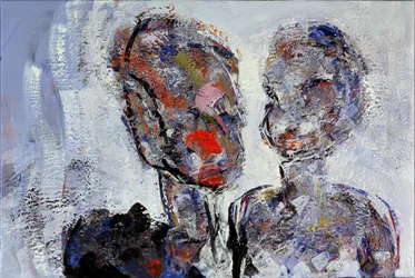 Patrick Garland und Alexandra Bastedo, 1998